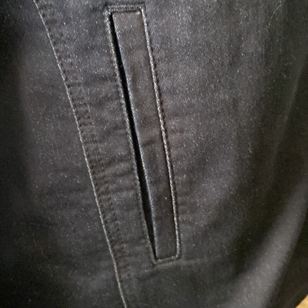 IMAN Denim Moto Jacket Dark Indigo Medium - Picture 7 of 12